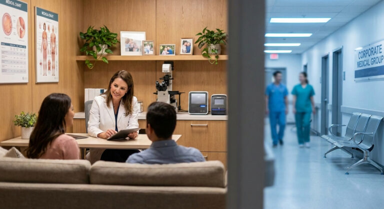 Specialized personal fertility clinic vs corporate fertility chains